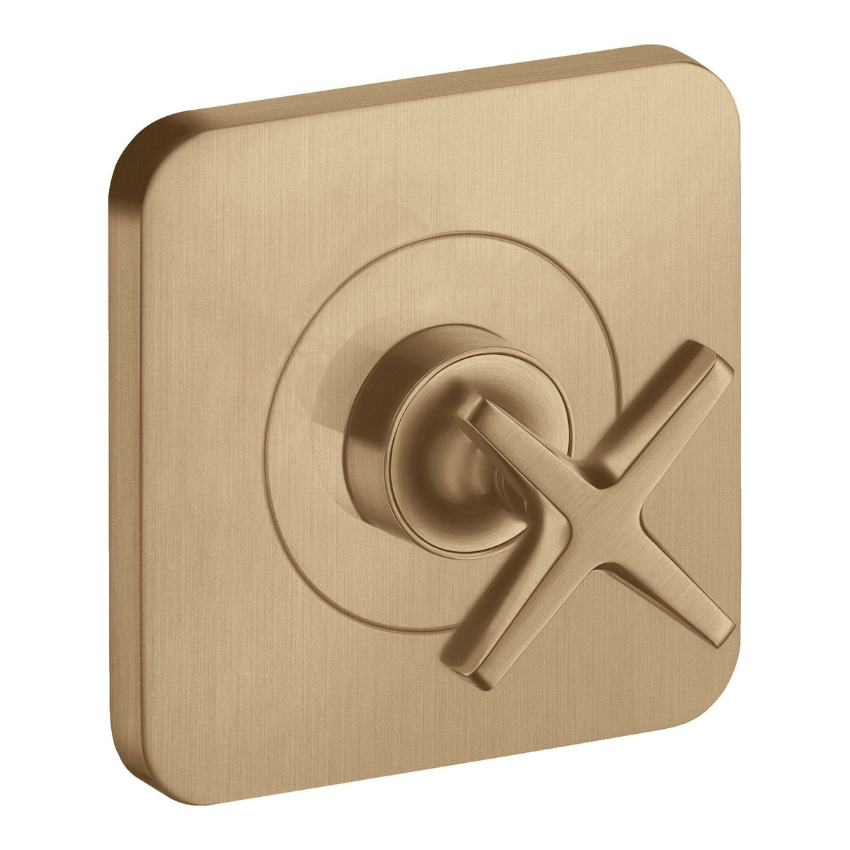 AXOR Citterio E Shut off valve 120 120 for concealed installation Brushed Bronze 36771140