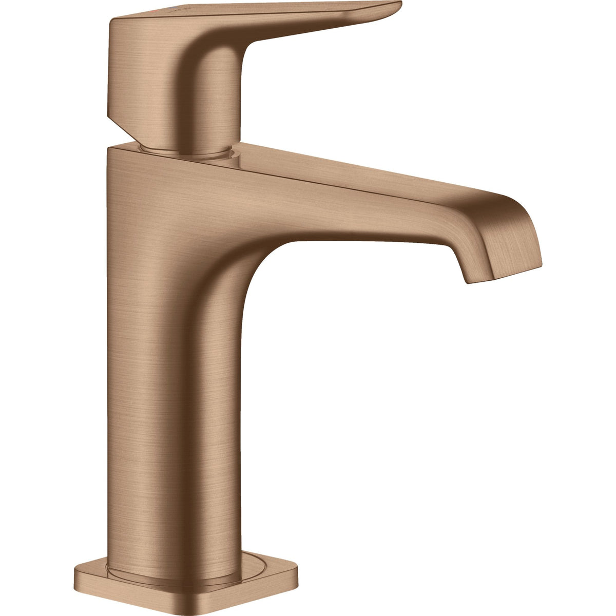 AXOR-Citterio-E-Single-lever-basin-mixer-130-with-lever-handle-and-waste-set-Brushed-Red-Gold-36111310