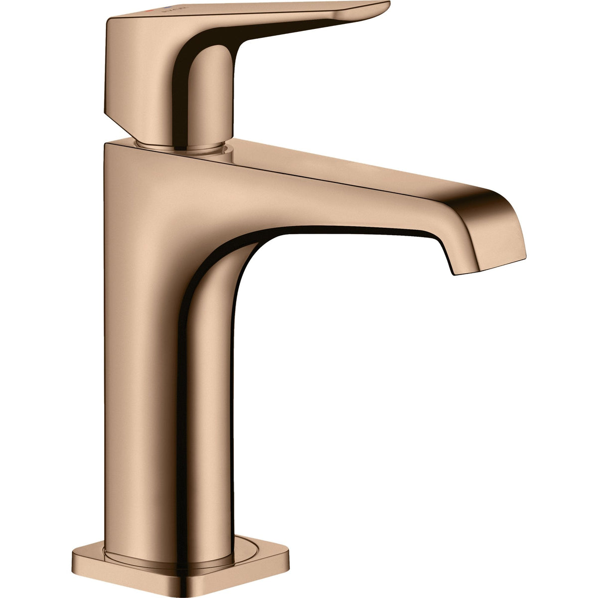 AXOR-Citterio-E-Single-lever-basin-mixer-130-with-lever-handle-and-waste-set-Polished-Red-Gold-36111300