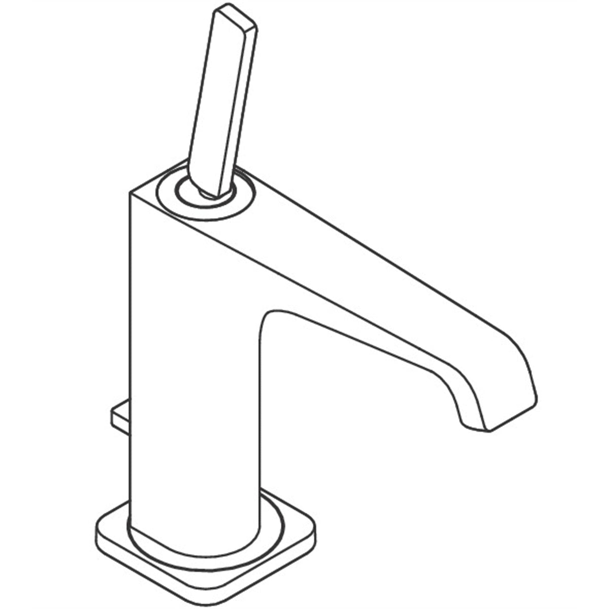 AXOR-Citterio-E-Single-lever-basin-mixer-130-with-pin-handle-and-pop-up-waste-set-36100-technical-02