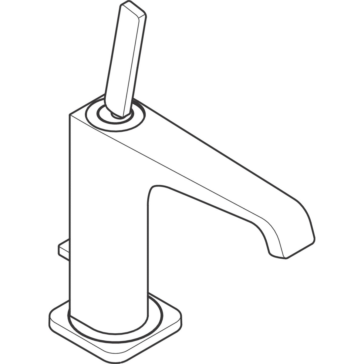 AXOR-Citterio-E-Single-lever-basin-mixer-130-with-pin-handle-and-pop-up-waste-set-36100-technical-03