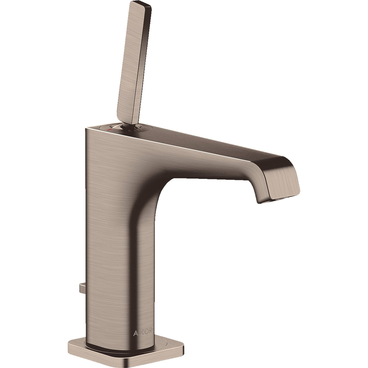 AXOR-Citterio-E-Single-lever-basin-mixer-130-with-pin-handle-and-pop-up-waste-set-Brushed-Nickel-36100820