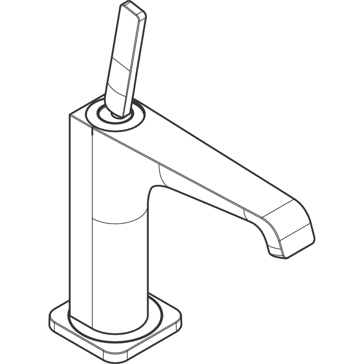 AXOR-Citterio-E-Single-lever-basin-mixer-130-with-pin-handle-and-waste-set-36101-technical-03