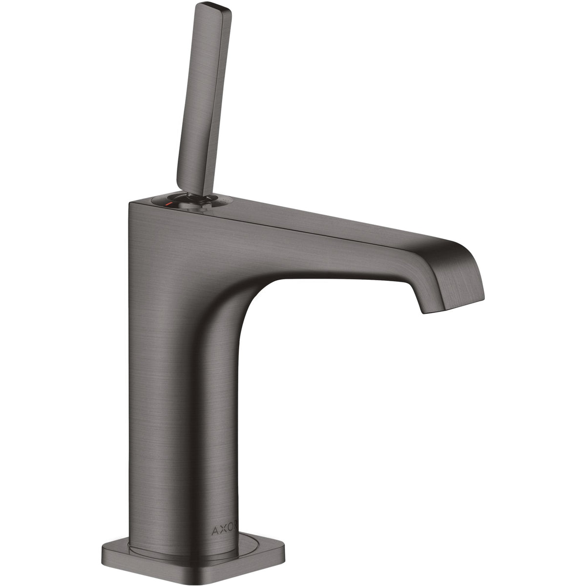 AXOR-Citterio-E-Single-lever-basin-mixer-130-with-pin-handle-and-waste-set-Brushed-Black-Chrome-36101340