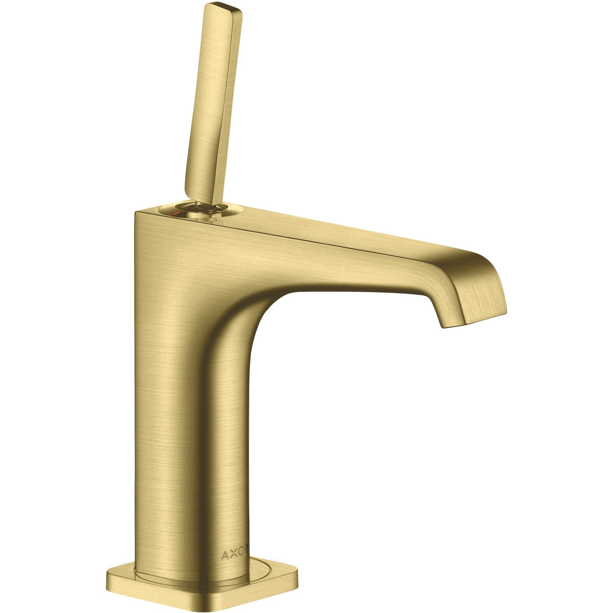 AXOR-Citterio-E-Single-lever-basin-mixer-130-with-pin-handle-and-waste-set-Brushed-Brass-36101950
