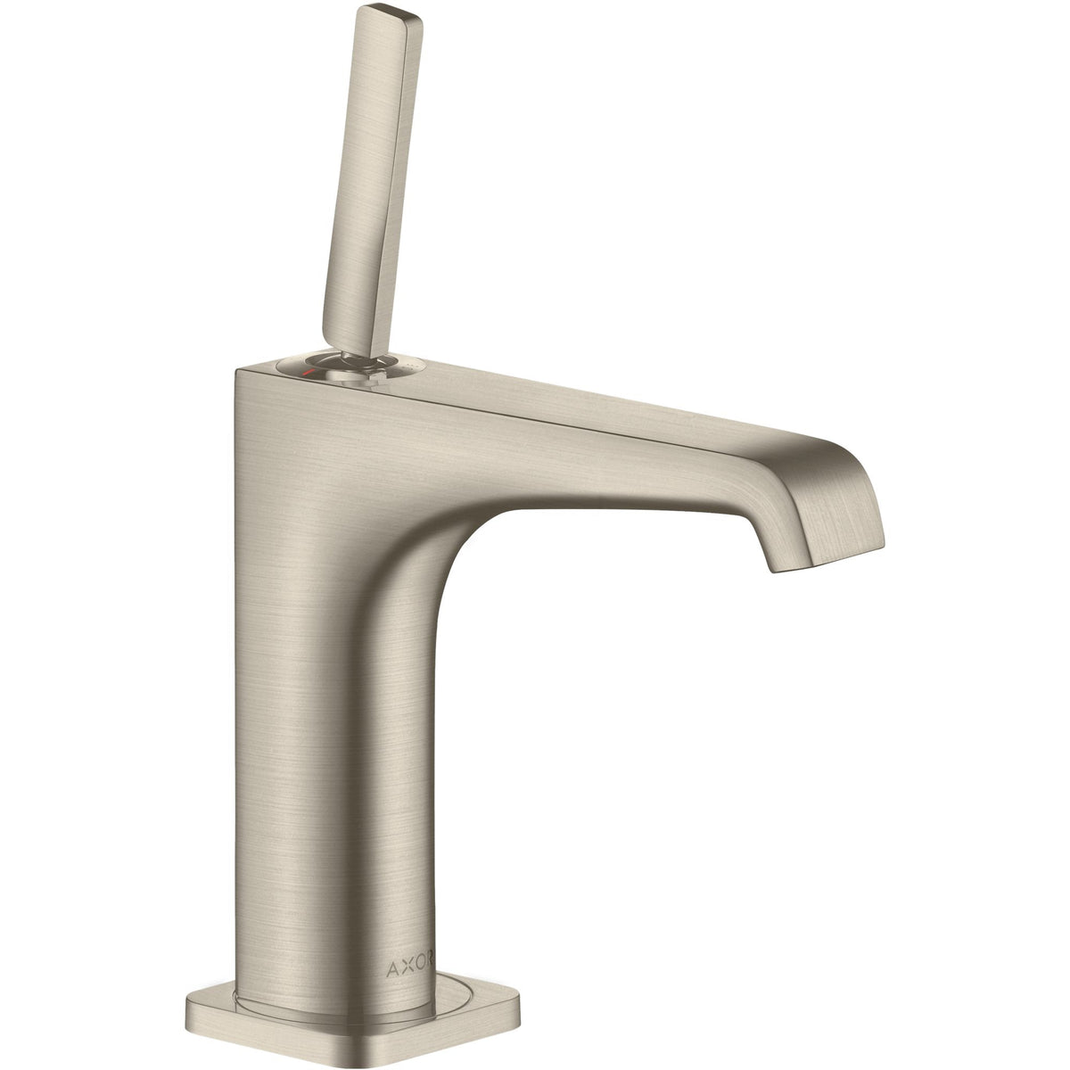 AXOR-Citterio-E-Single-lever-basin-mixer-130-with-pin-handle-and-waste-set-Brushed-Nickel-36101820