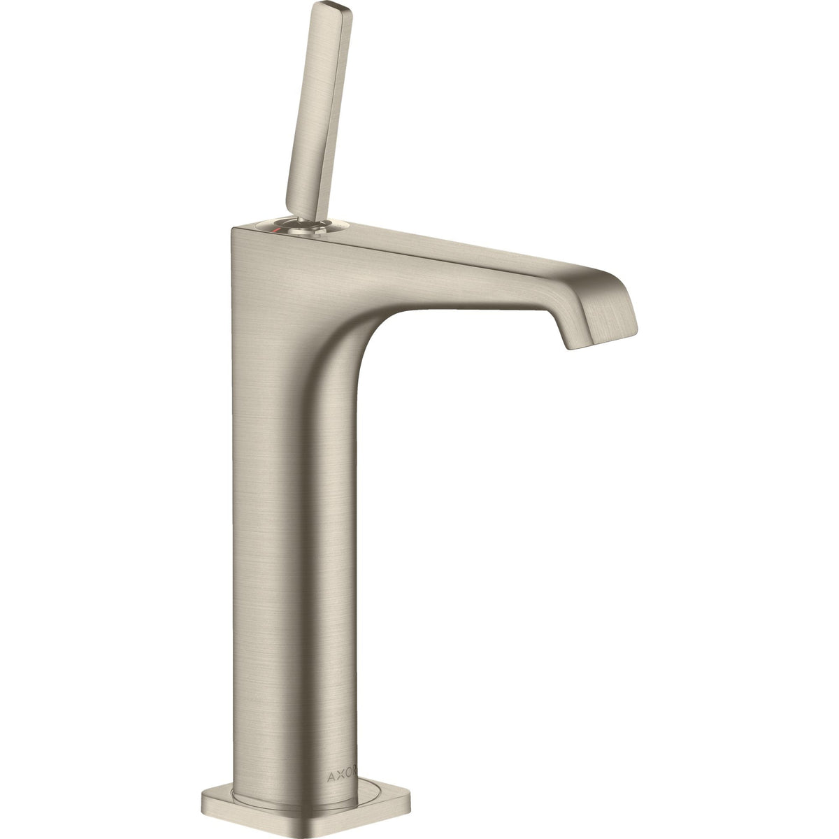 AXOR-Citterio-E-Single-lever-basin-mixer-190-with-pin-handle-for-wash-bowls-with-waste-set-Brushed-Nickel-36103820