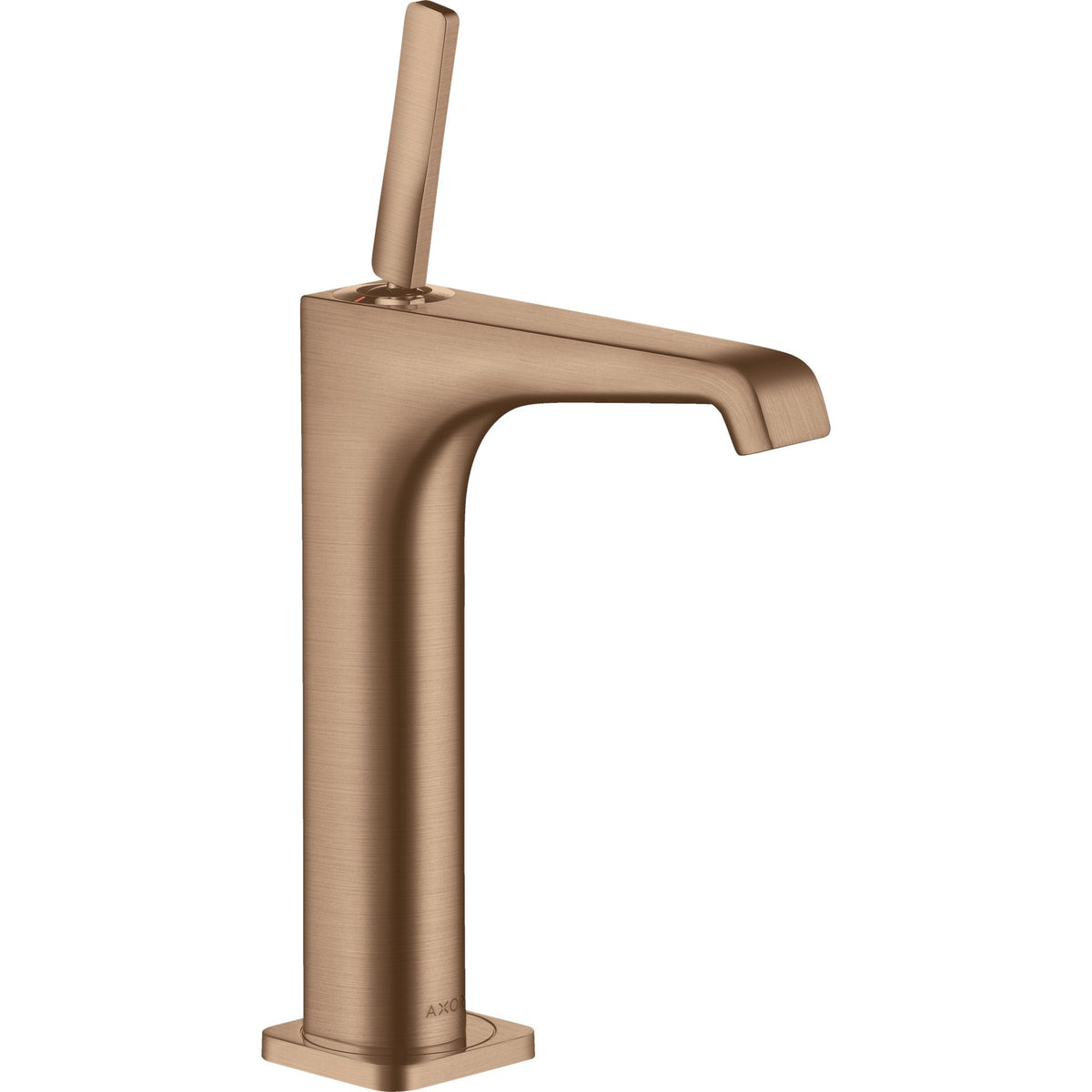 AXOR-Citterio-E-Single-lever-basin-mixer-190-with-pin-handle-for-wash-bowls-with-waste-set-Brushed-Red-Gold-36103310