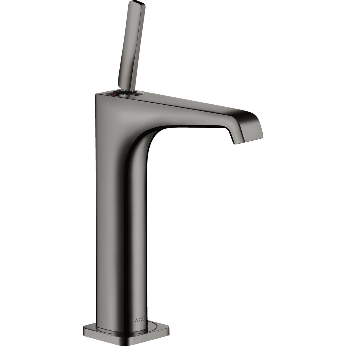 AXOR-Citterio-E-Single-lever-basin-mixer-190-with-pin-handle-for-wash-bowls-with-waste-set-Polished-Black-Chrome-36103330