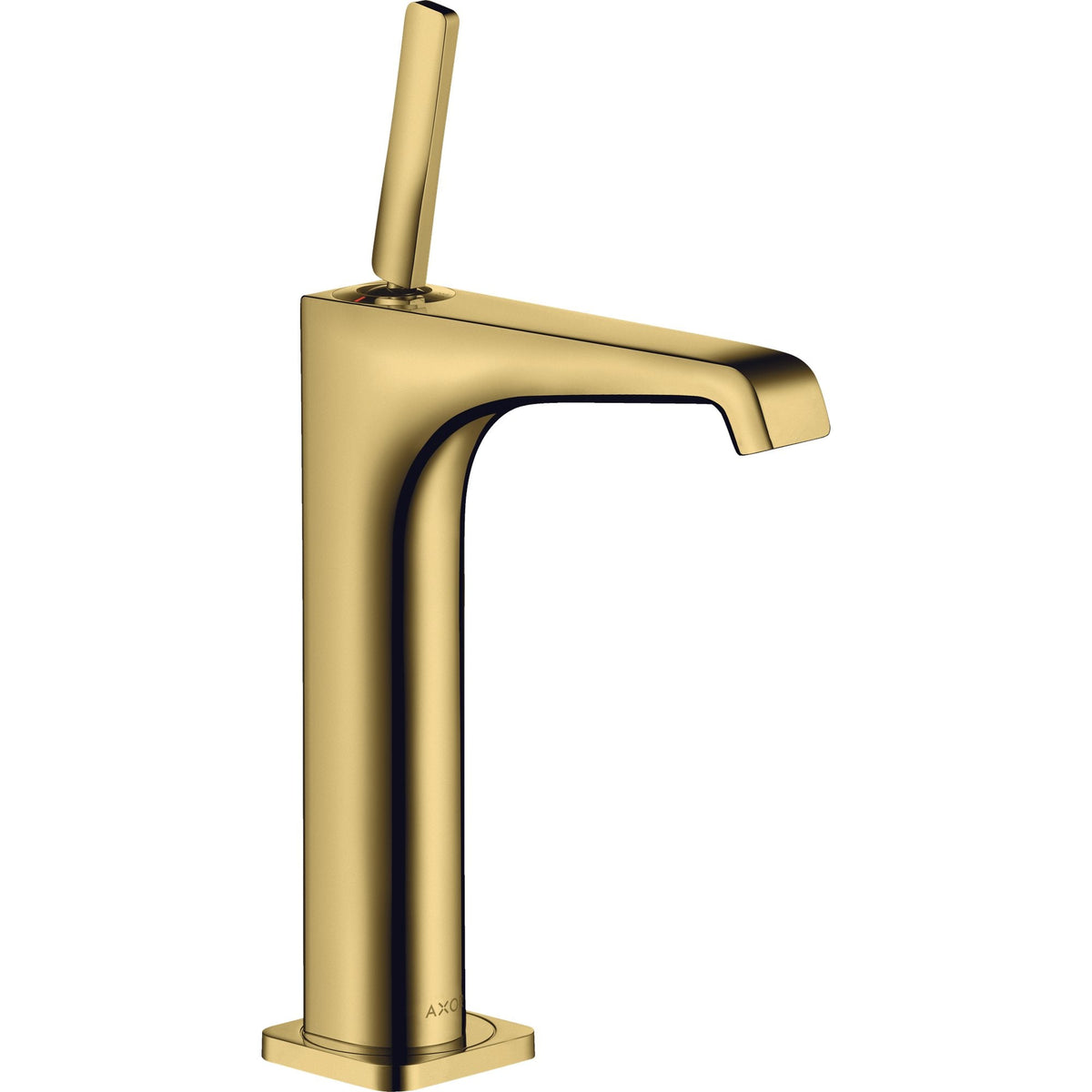 AXOR-Citterio-E-Single-lever-basin-mixer-190-with-pin-handle-for-wash-bowls-with-waste-set-Polished-Gold-Optic-36103990