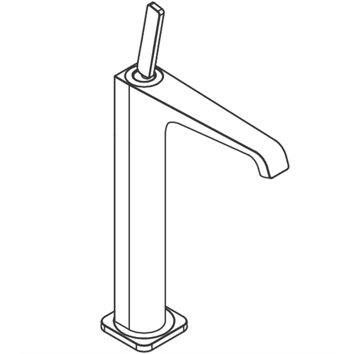 AXOR-Citterio-E-Single-lever-basin-mixer-250-with-pin-handle-for-wash-bowls-with-waste-set-36104-technical-01