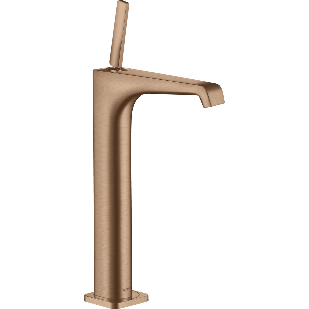 AXOR-Citterio-E-Single-lever-basin-mixer-250-with-pin-handle-for-wash-bowls-with-waste-set-Brushed-Red-Gold-36104310