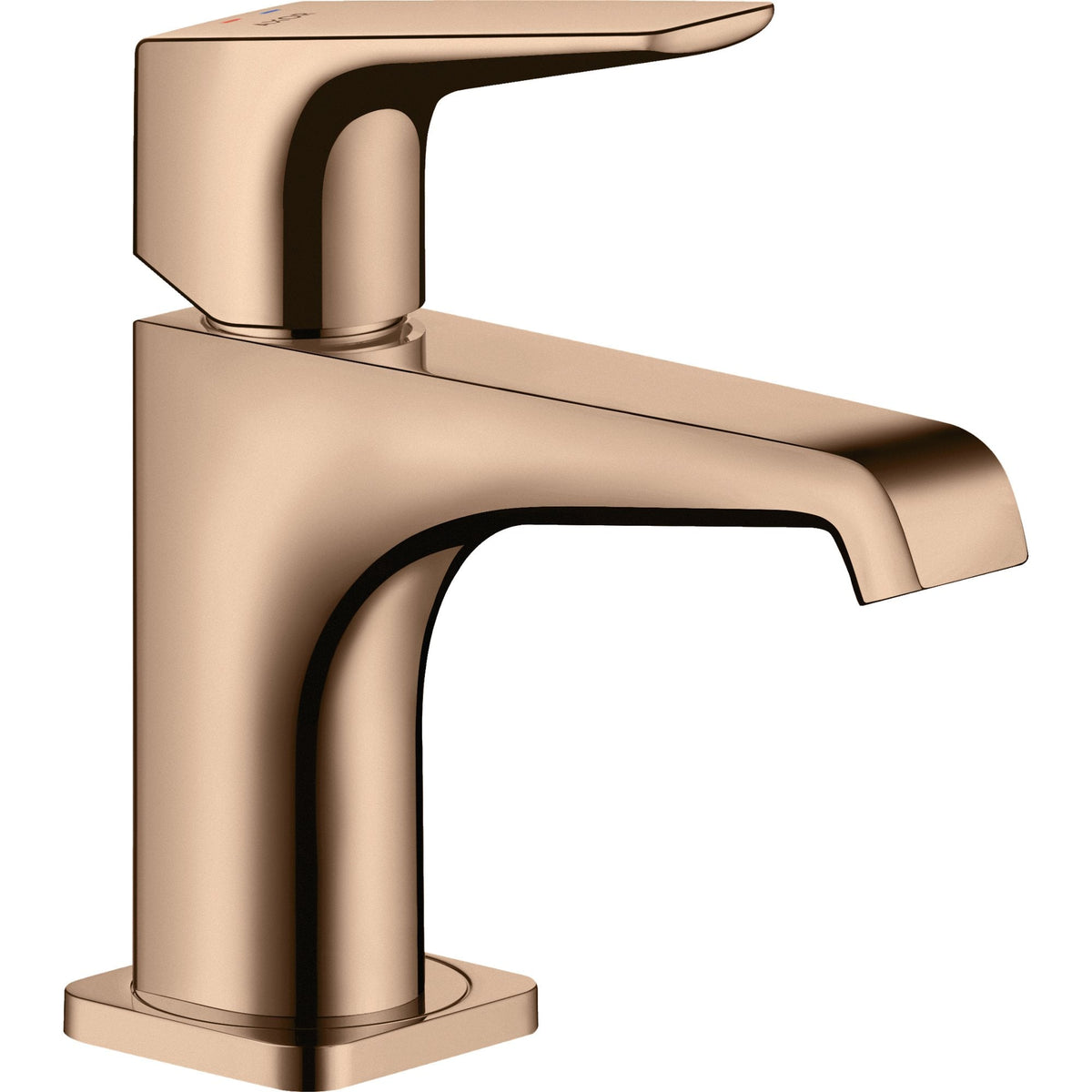 AXOR-Citterio-E-Single-lever-basin-mixer-90-with-lever-handle-for-hand-wash-basins-with-waste-set-Polished-Red-Gold-36112300