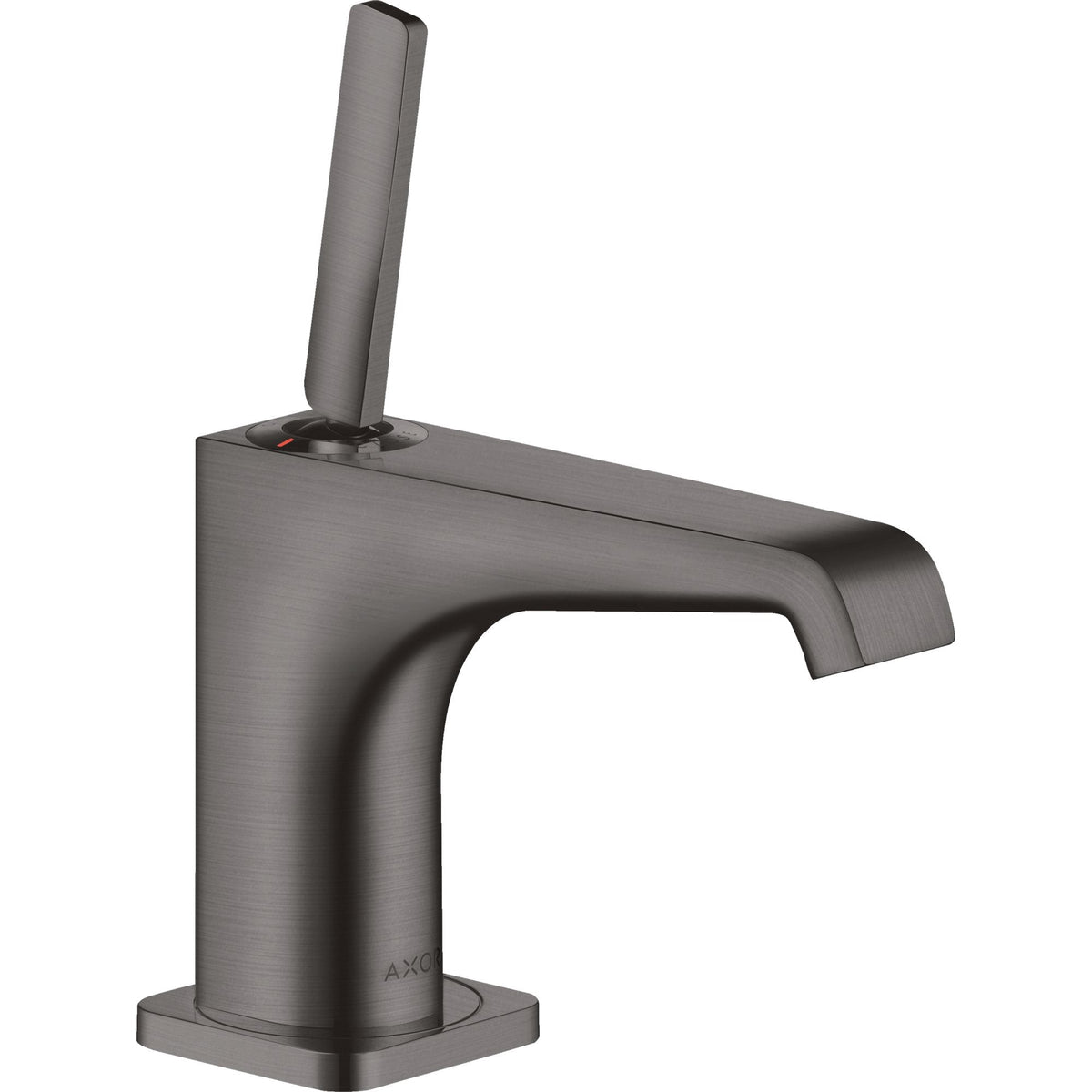 AXOR-Citterio-E-Single-lever-basin-mixer-90-with-pin-handle-for-hand-wash-basins-with-waste-set-Brushed-Black-Chrome-36102340