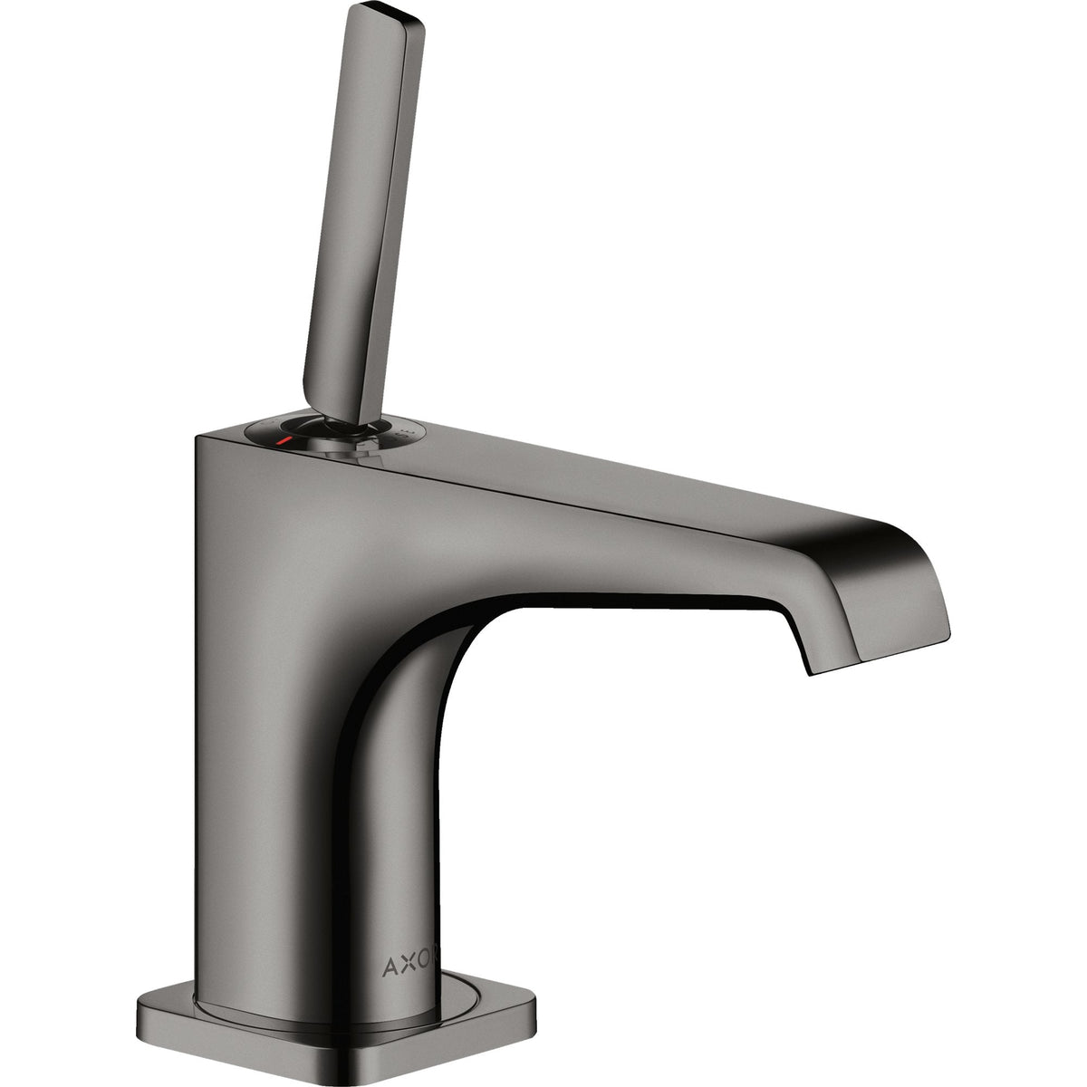 AXOR-Citterio-E-Single-lever-basin-mixer-90-with-pin-handle-for-hand-wash-basins-with-waste-set-Polished-Black-Chrome-36102330