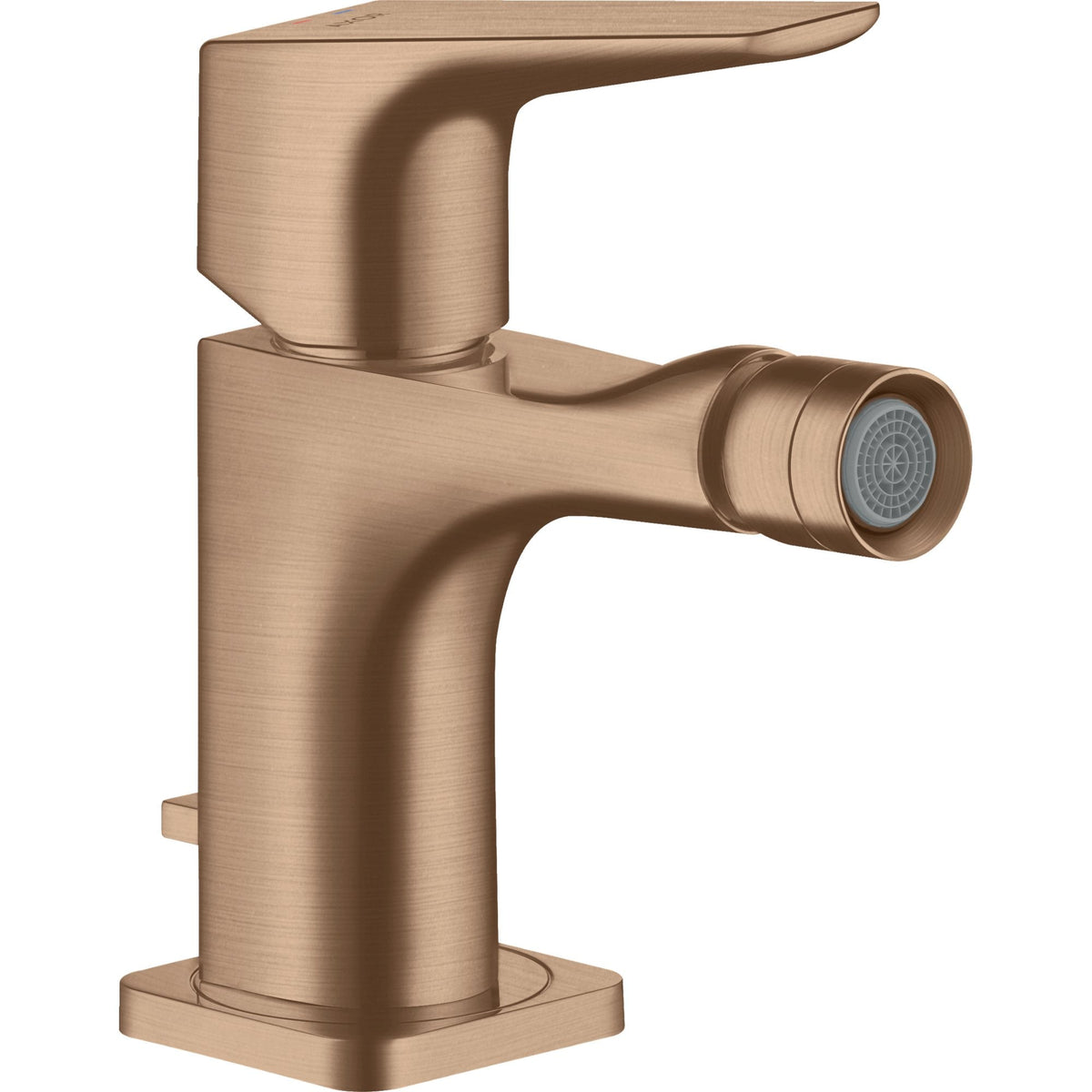 AXOR-Citterio-E-Single-lever-bidet-mixer-with-lever-handle-and-pop-up-waste-set-Brushed-Red-Gold-36121310