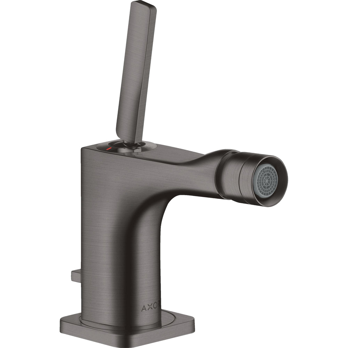AXOR-Citterio-E-Single-lever-bidet-mixer-with-pin-handle-and-pop-up-waste-set-Brushed-Black-Chrome-36120340
