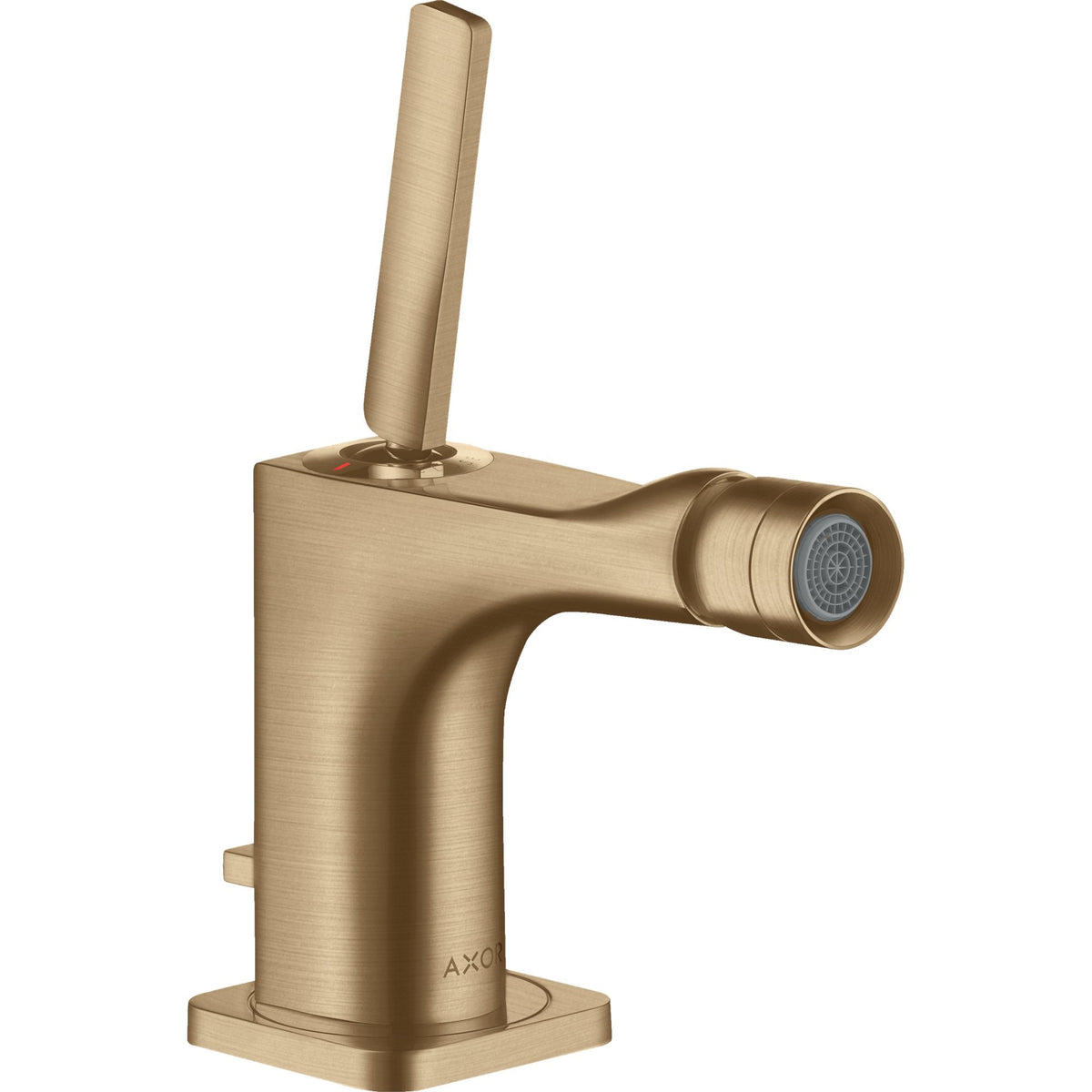 AXOR-Citterio-E-Single-lever-bidet-mixer-with-pin-handle-and-pop-up-waste-set-Brushed-Bronze-36120140