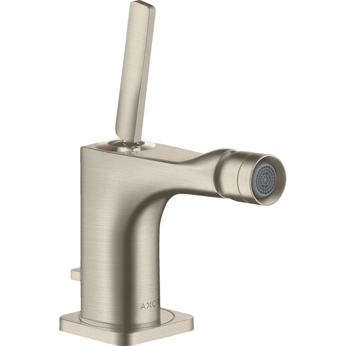 AXOR-Citterio-E-Single-lever-bidet-mixer-with-pin-handle-and-pop-up-waste-set-Brushed-Nickel-36120820
