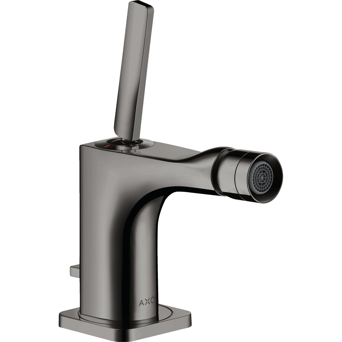 AXOR-Citterio-E-Single-lever-bidet-mixer-with-pin-handle-and-pop-up-waste-set-Polished-Black-Chrome-36120330