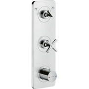 AXOR-Citterio-E-Thermostatic-module-380-120-for-concealed-installation-for-2-functions-with-plate-Chrome-36703000