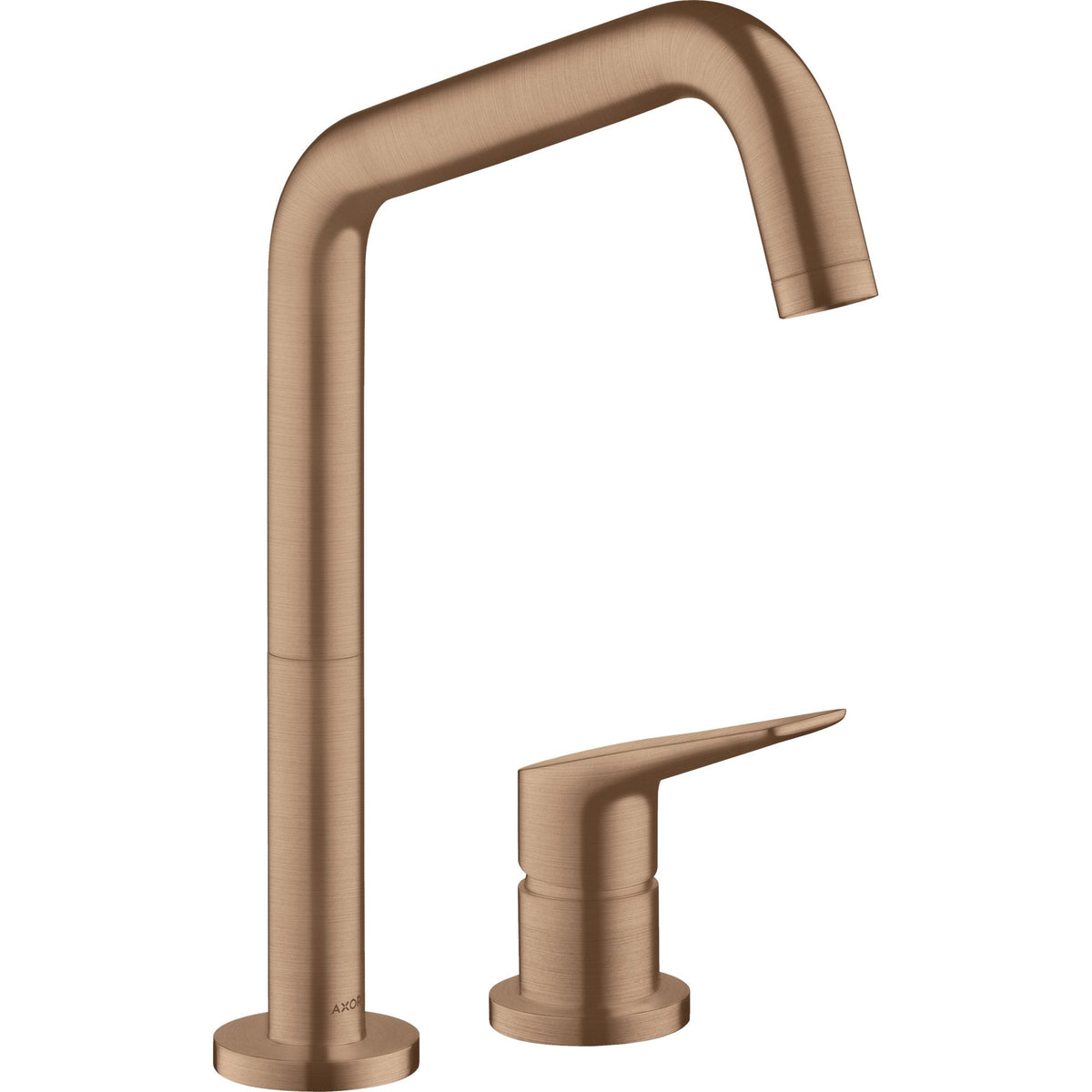 AXOR-Citterio-M-2-hole-single-lever-kitchen-mixer-240-with-swivel-spout-EcoSmart-Brushed-Red-Gold-34823310