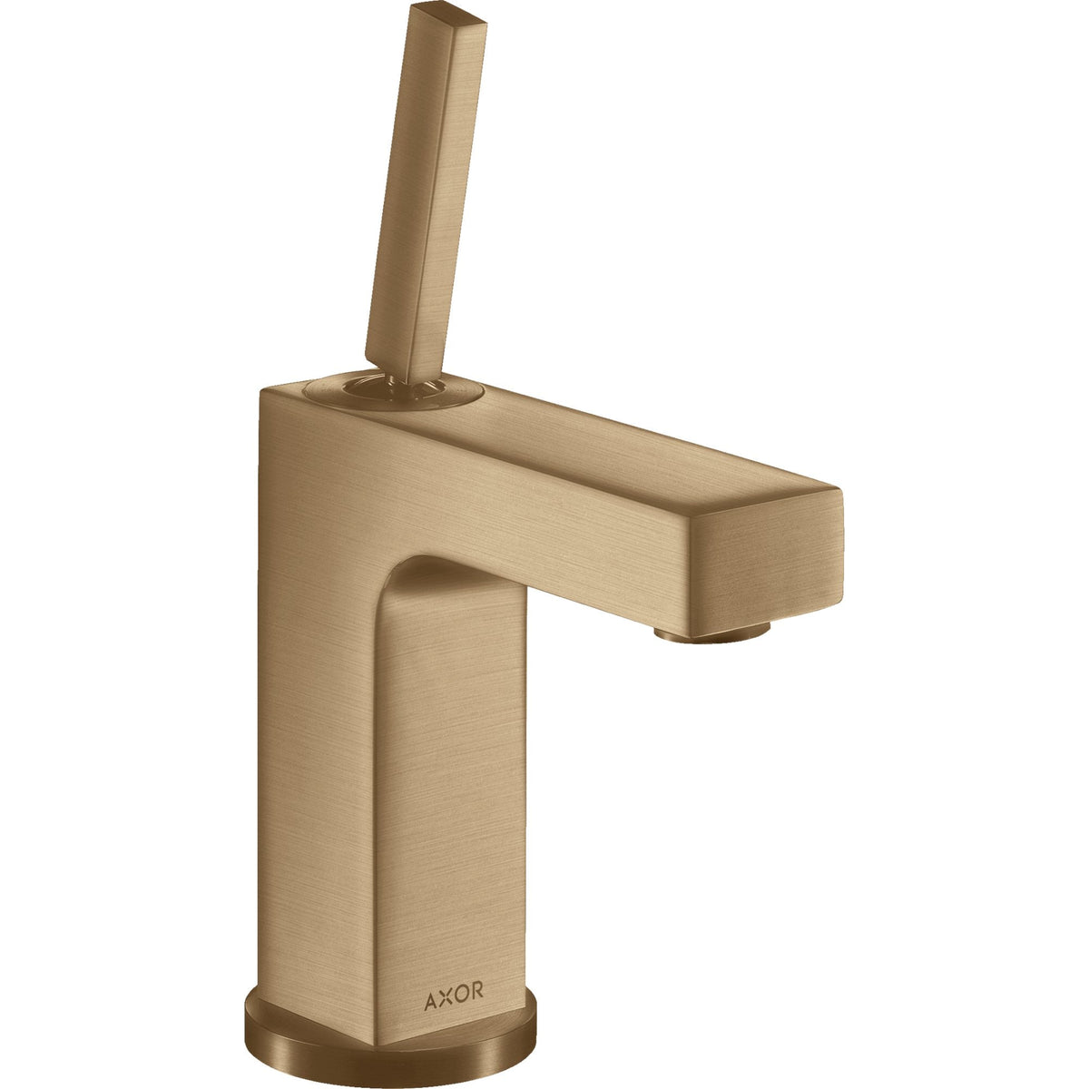 AXOR-Citterio-Single-lever-basin-mixer-110-with-pin-handle-and-pop-up-waste-set-Brushed-Bronze-39010140