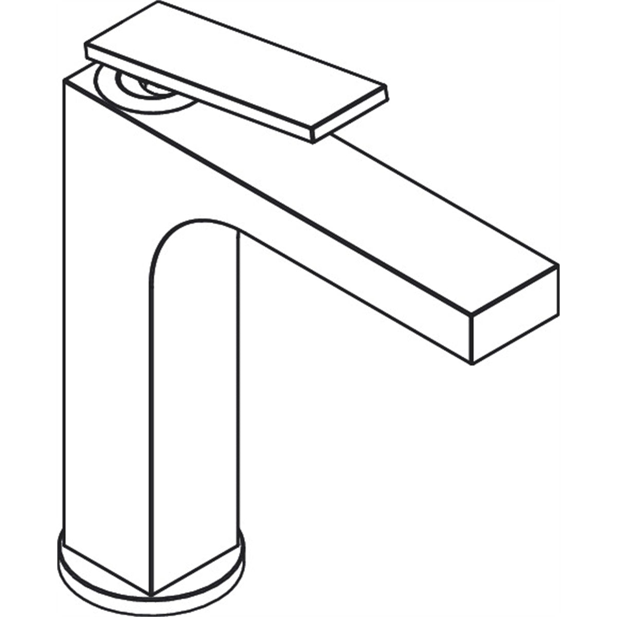 AXOR-Citterio-Single-lever-basin-mixer-160-with-lever-handle-and-waste-set-rhombic-cut-39081-technical-02