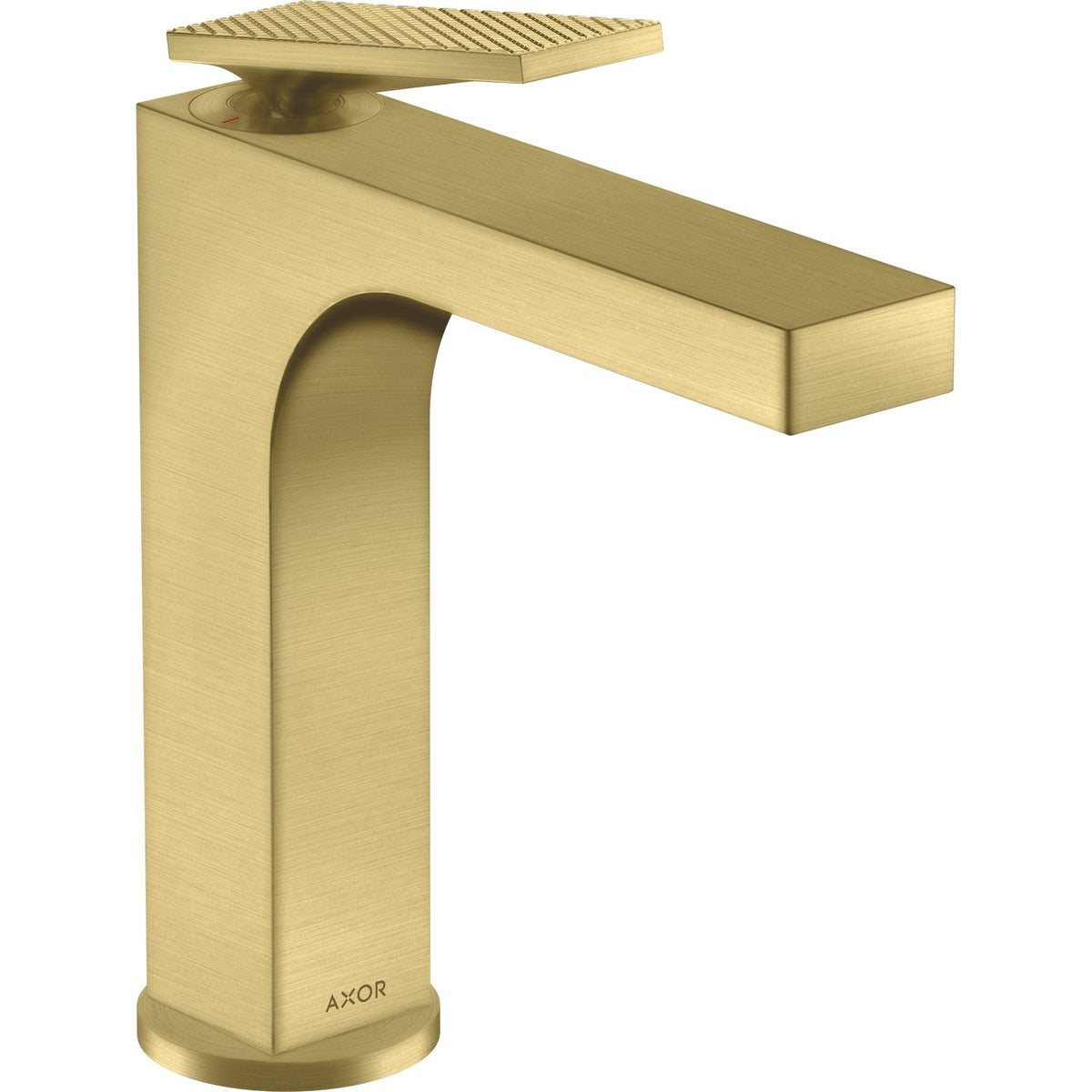 AXOR-Citterio-Single-lever-basin-mixer-160-with-lever-handle-and-waste-set-rhombic-cut-Brushed-Brass-39081950