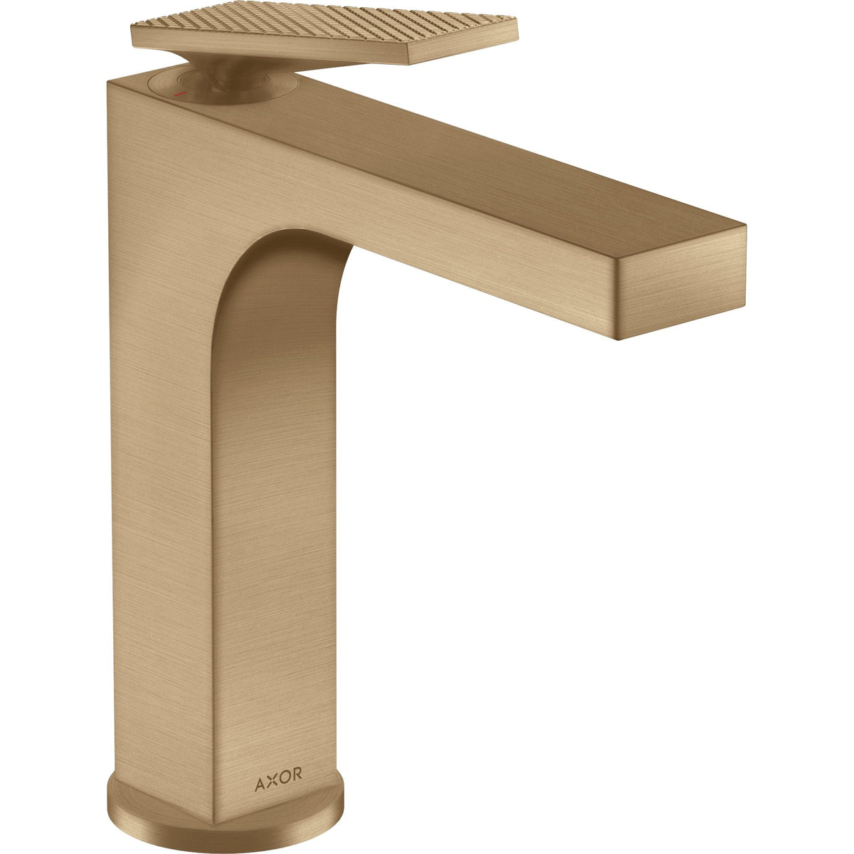 AXOR-Citterio-Single-lever-basin-mixer-160-with-lever-handle-and-waste-set-rhombic-cut-Brushed-Bronze-39081140