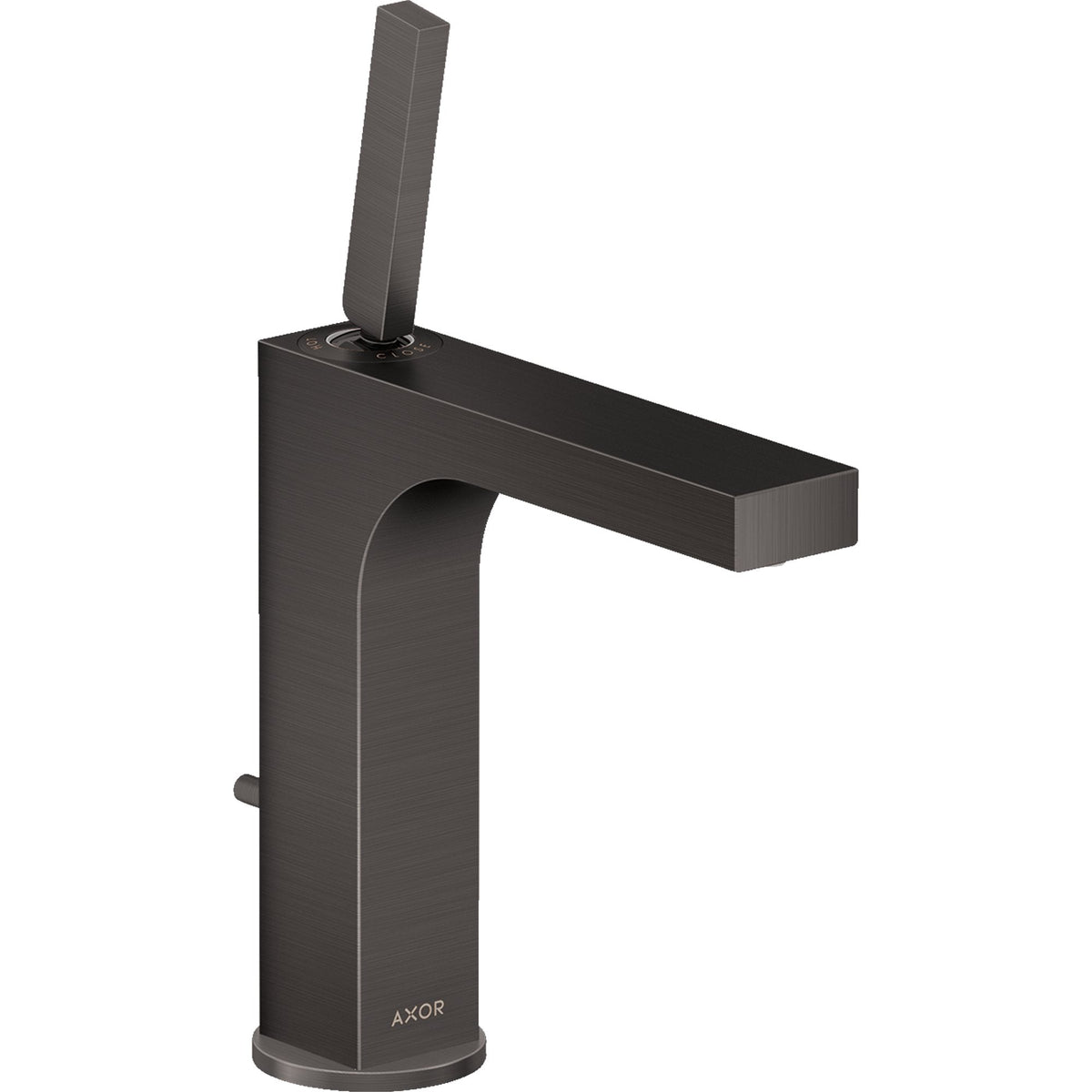 AXOR-Citterio-Single-lever-basin-mixer-160-with-pin-handle-and-pop-up-waste-set-Brushed-Black-Chrome-39031340