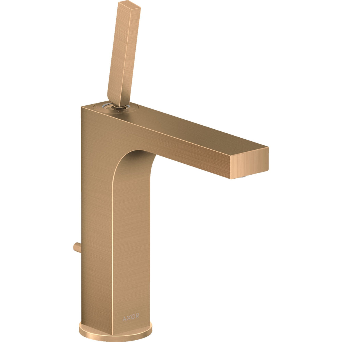 AXOR-Citterio-Single-lever-basin-mixer-160-with-pin-handle-and-pop-up-waste-set-Brushed-Bronze-39031140