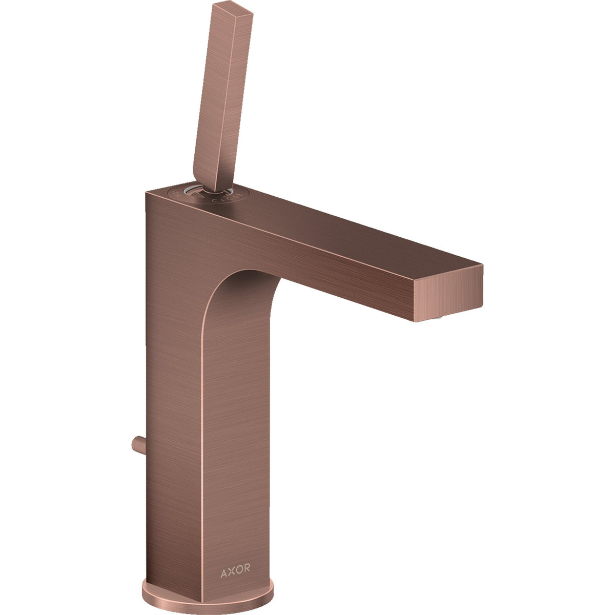 AXOR-Citterio-Single-lever-basin-mixer-160-with-pin-handle-and-pop-up-waste-set-Brushed-Red-Gold-39031310