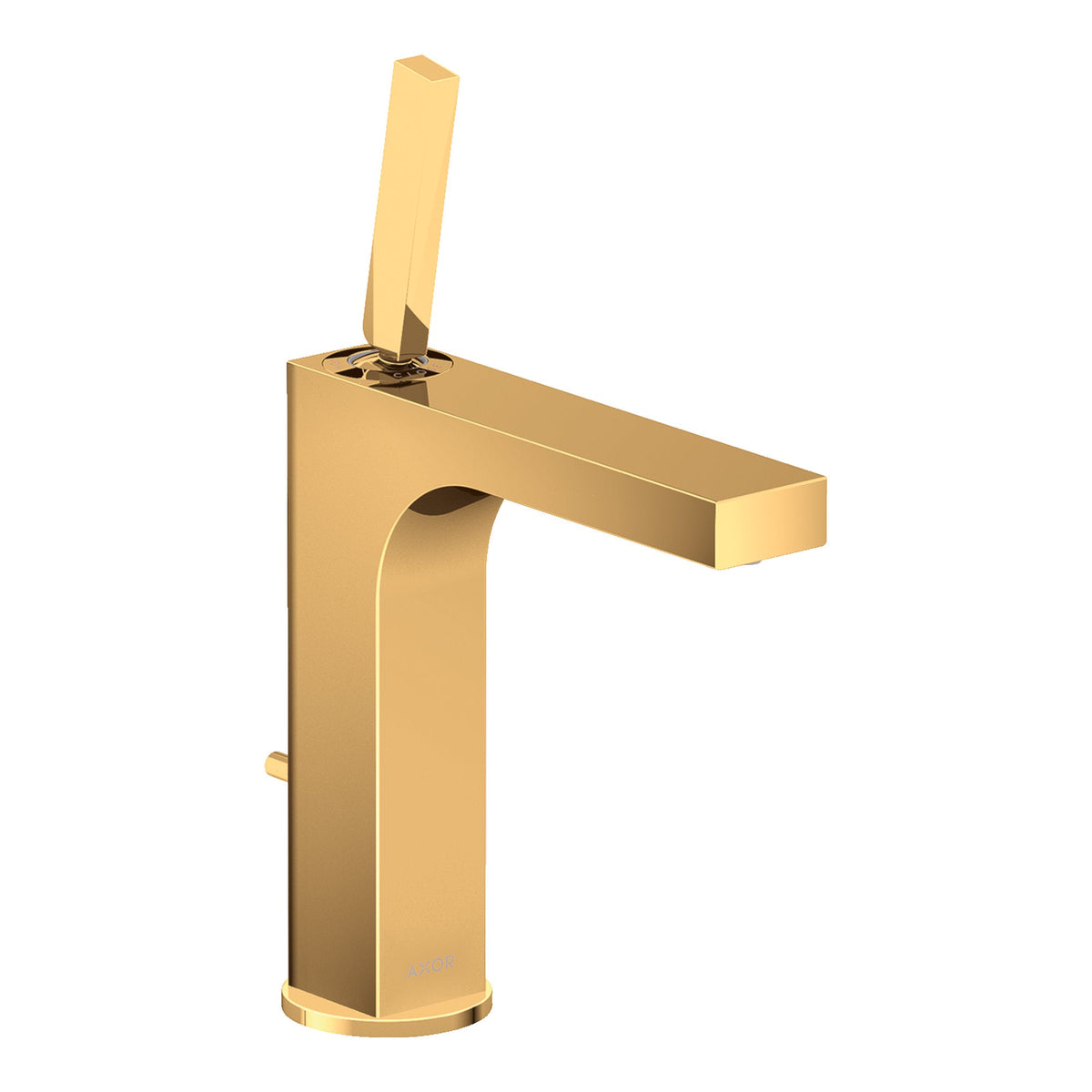 AXOR-Citterio-Single-lever-basin-mixer-160-with-pin-handle-and-pop-up-waste-set-Polished-Gold-Optic-39031990