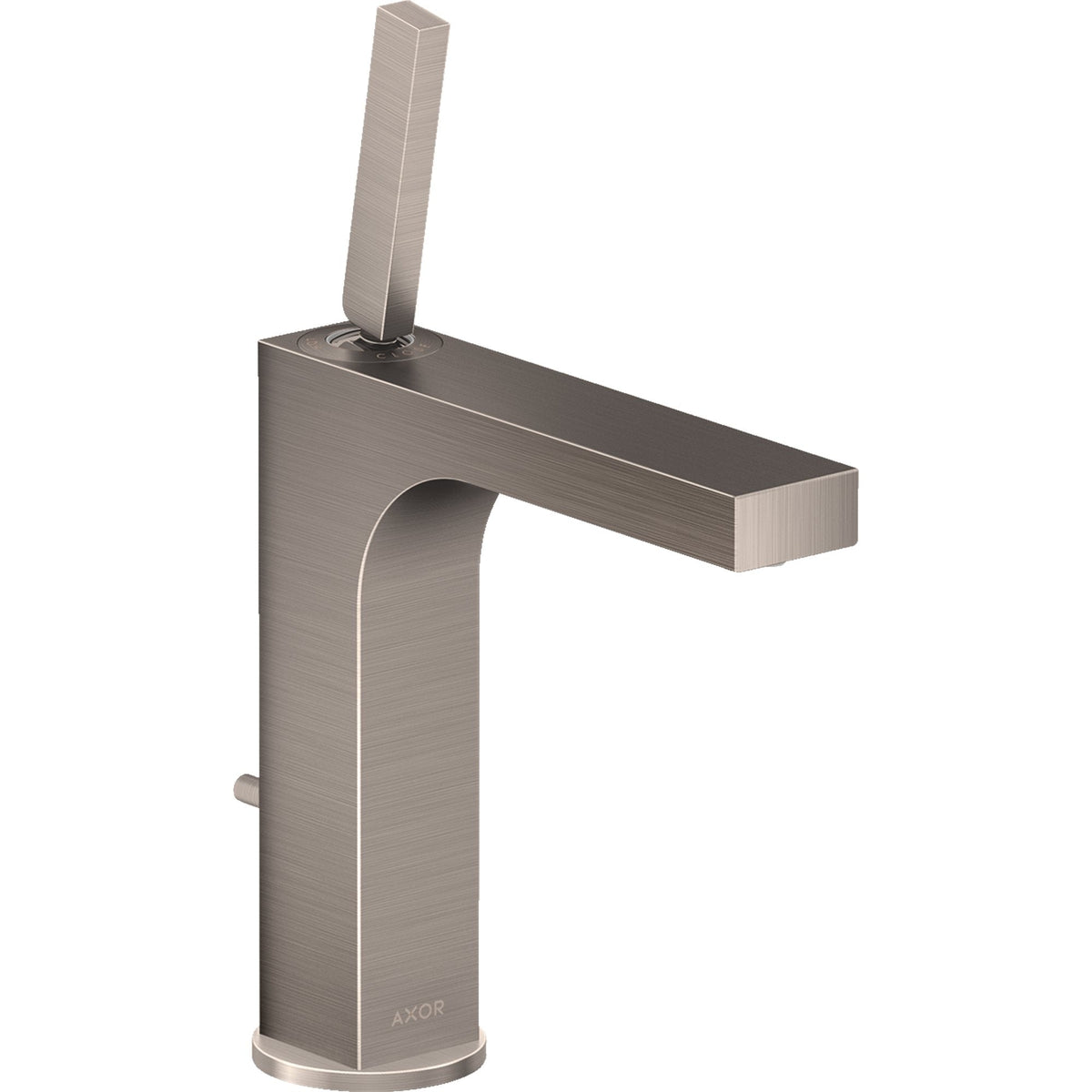 AXOR-Citterio-Single-lever-basin-mixer-160-with-pin-handle-and-pop-up-waste-set-Stainless-Steel-Optic-39031800