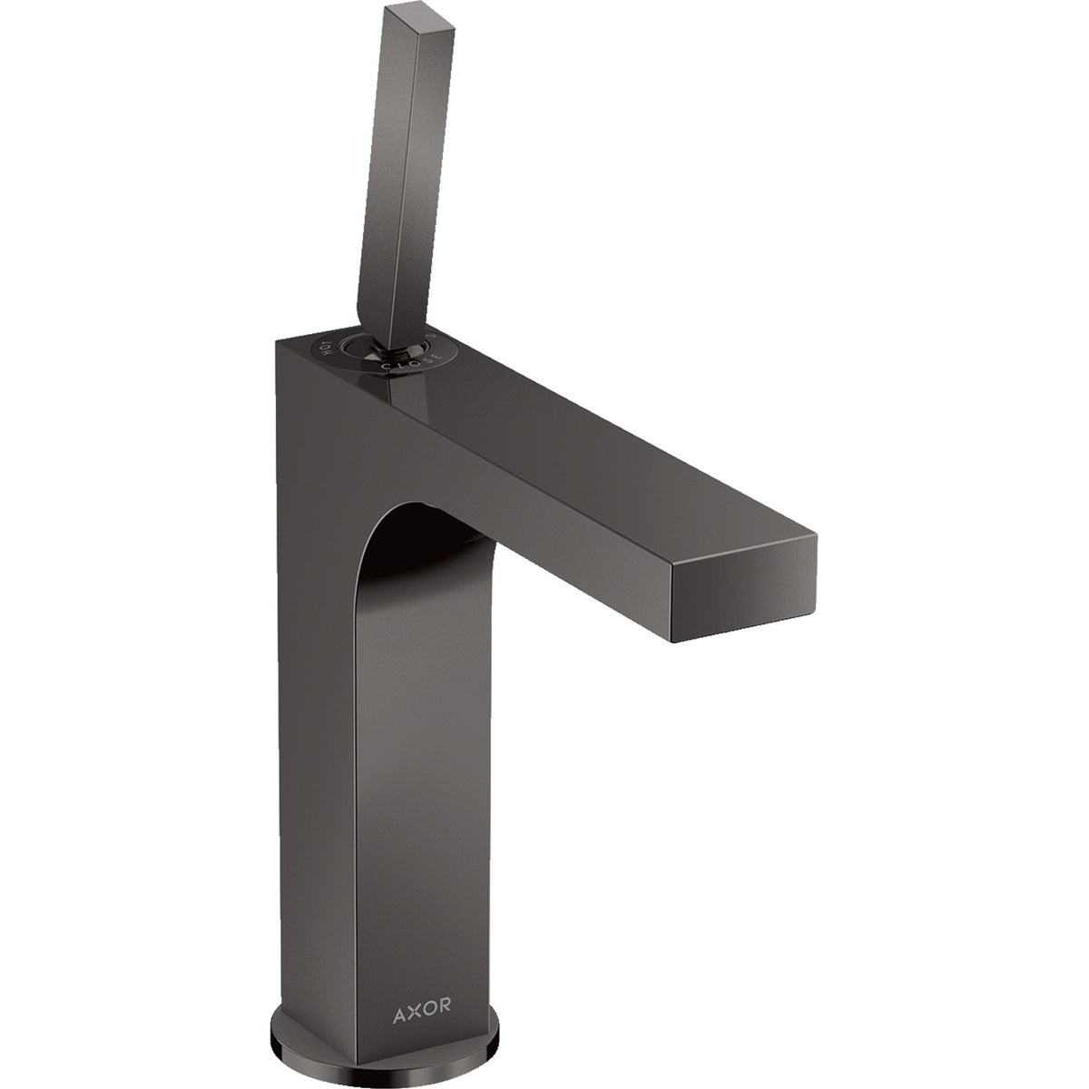 AXOR-Citterio-Single-lever-basin-mixer-160-with-pin-handle-and-waste-set-Polished-Black-Chrome-39032330