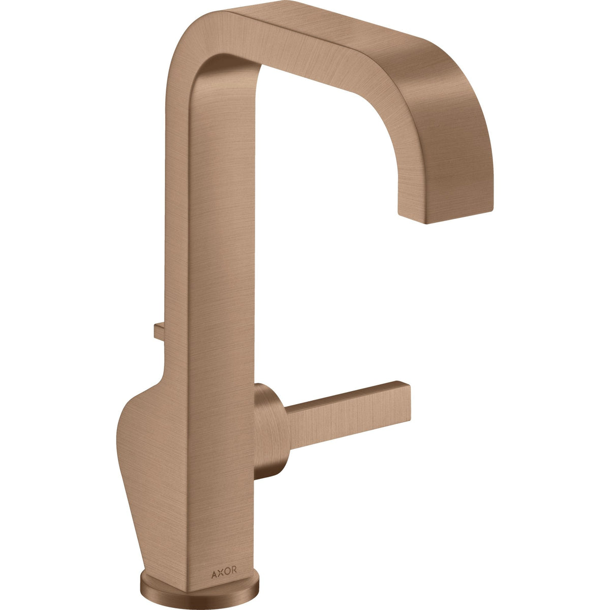 AXOR-Citterio-Single-lever-basin-mixer-190-with-pin-handle-and-pop-up-waste-set-Brushed-Red-Gold-39034310