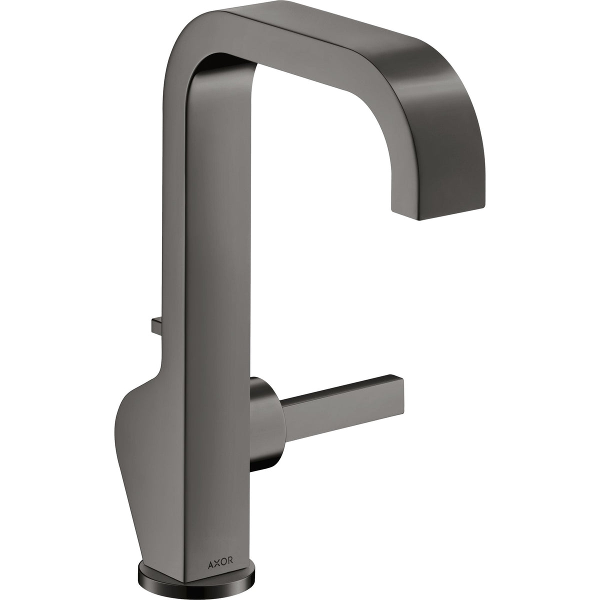 AXOR-Citterio-Single-lever-basin-mixer-190-with-pin-handle-and-pop-up-waste-set-Polished-Black-Chrome-39034330