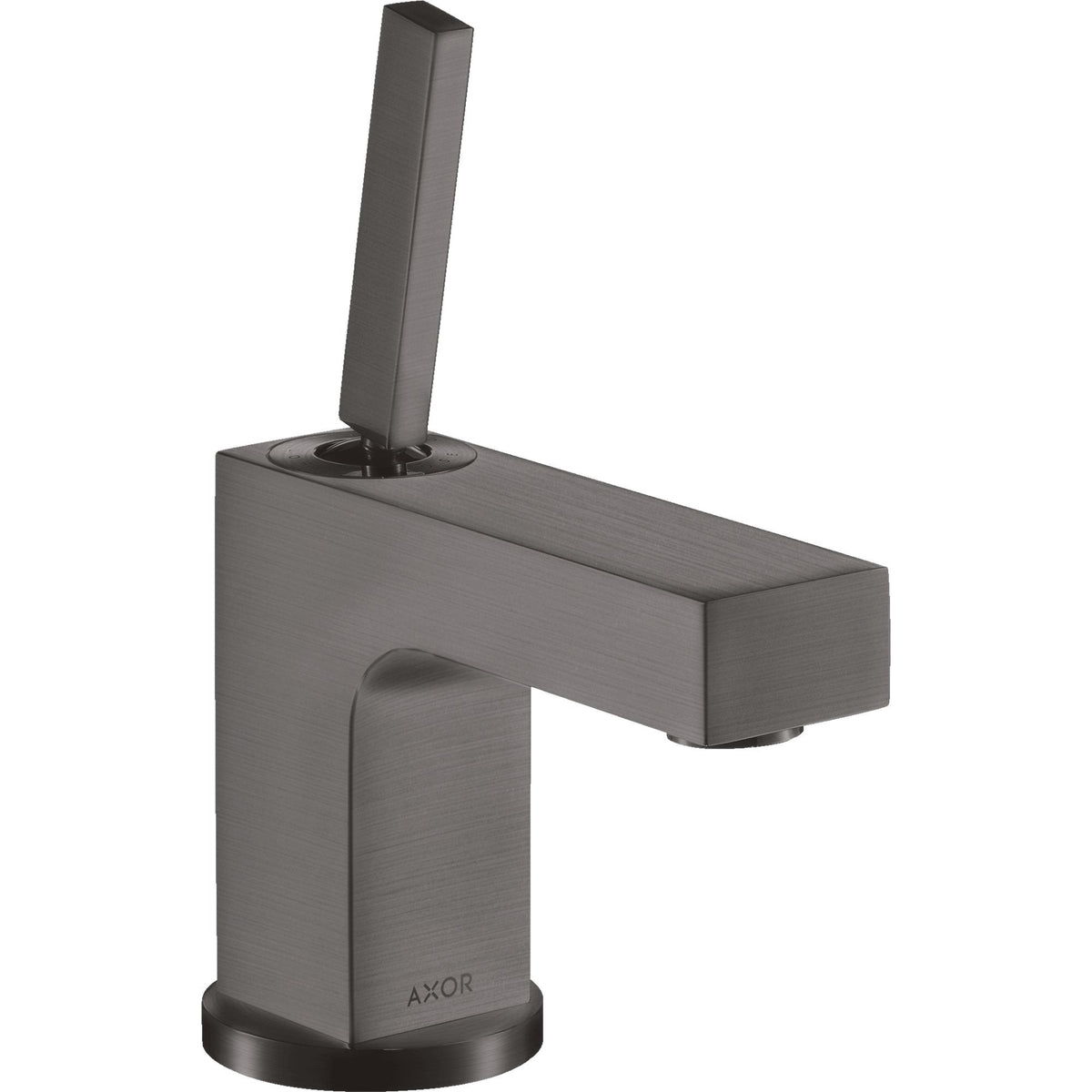 AXOR-Citterio-Single-lever-basin-mixer-80-with-pin-handle-for-hand-wash-basins-with-pop-up-waste-set-Brushed-Black-Chrome-39015340