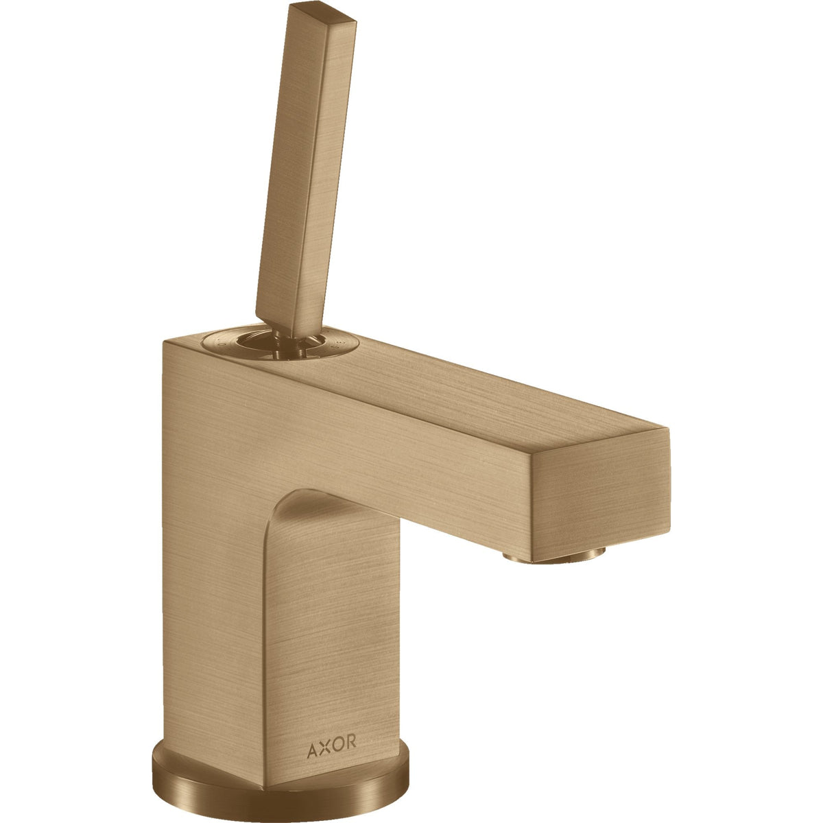 AXOR-Citterio-Single-lever-basin-mixer-80-with-pin-handle-for-hand-wash-basins-with-pop-up-waste-set-Brushed-Bronze-39015140