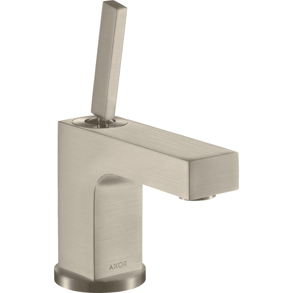 AXOR-Citterio-Single-lever-basin-mixer-80-with-pin-handle-for-hand-wash-basins-with-pop-up-waste-set-Brushed-Nickel-39015820