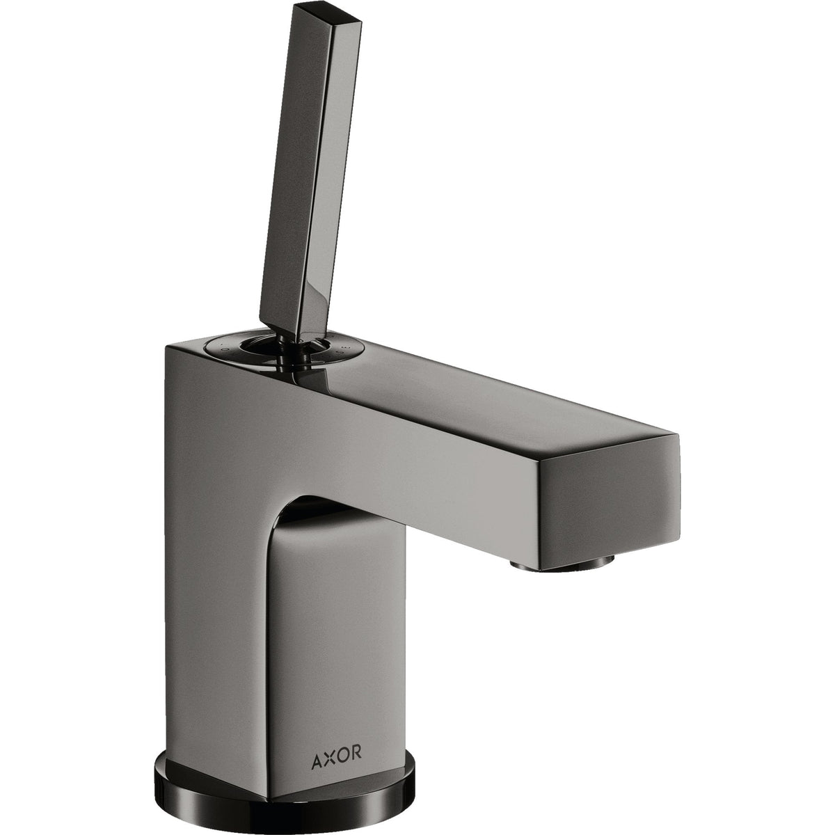 AXOR-Citterio-Single-lever-basin-mixer-80-with-pin-handle-for-hand-wash-basins-with-pop-up-waste-set-Polished-Black-Chrome-39015330
