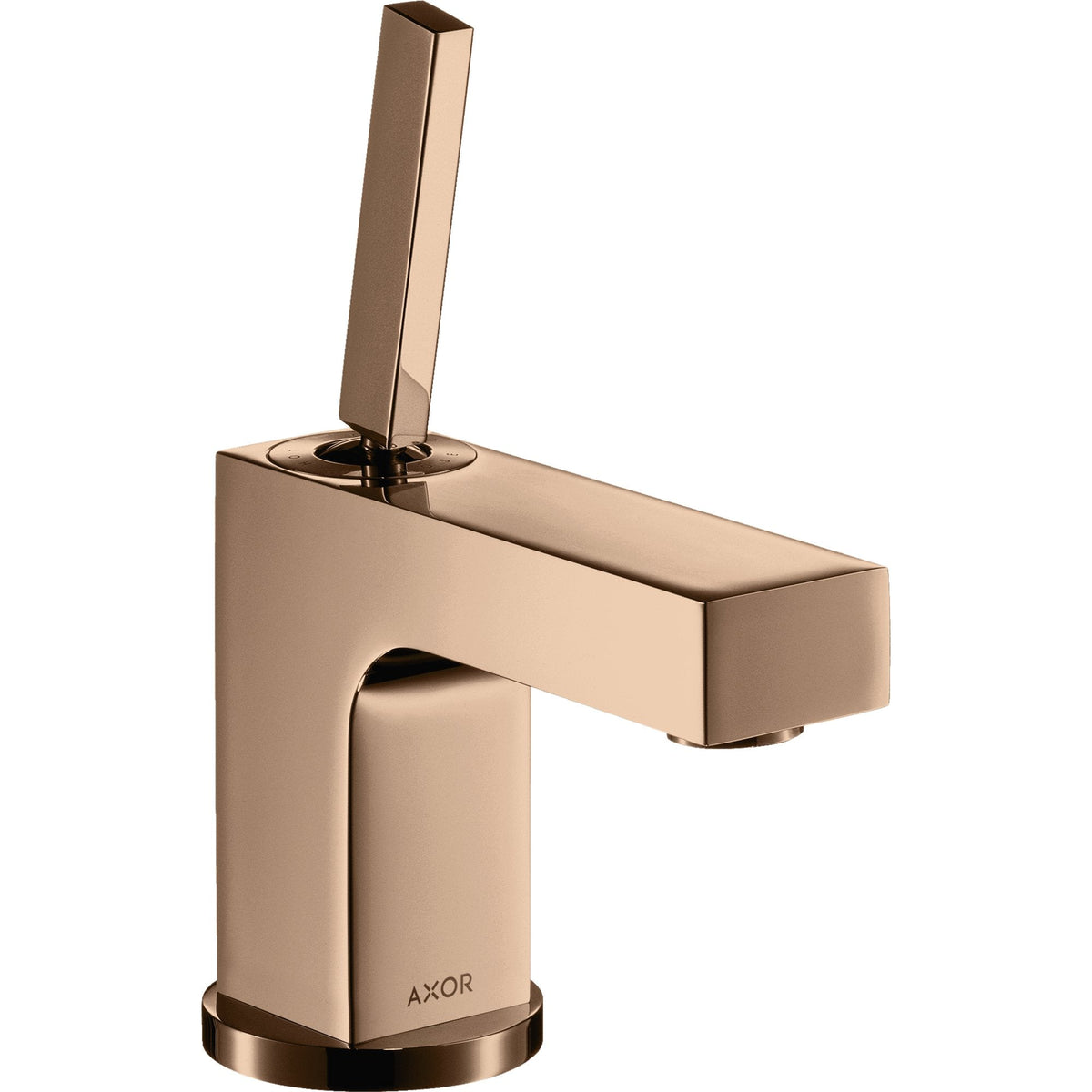 AXOR-Citterio-Single-lever-basin-mixer-80-with-pin-handle-for-hand-wash-basins-with-pop-up-waste-set-Polished-Red-Gold-39015300