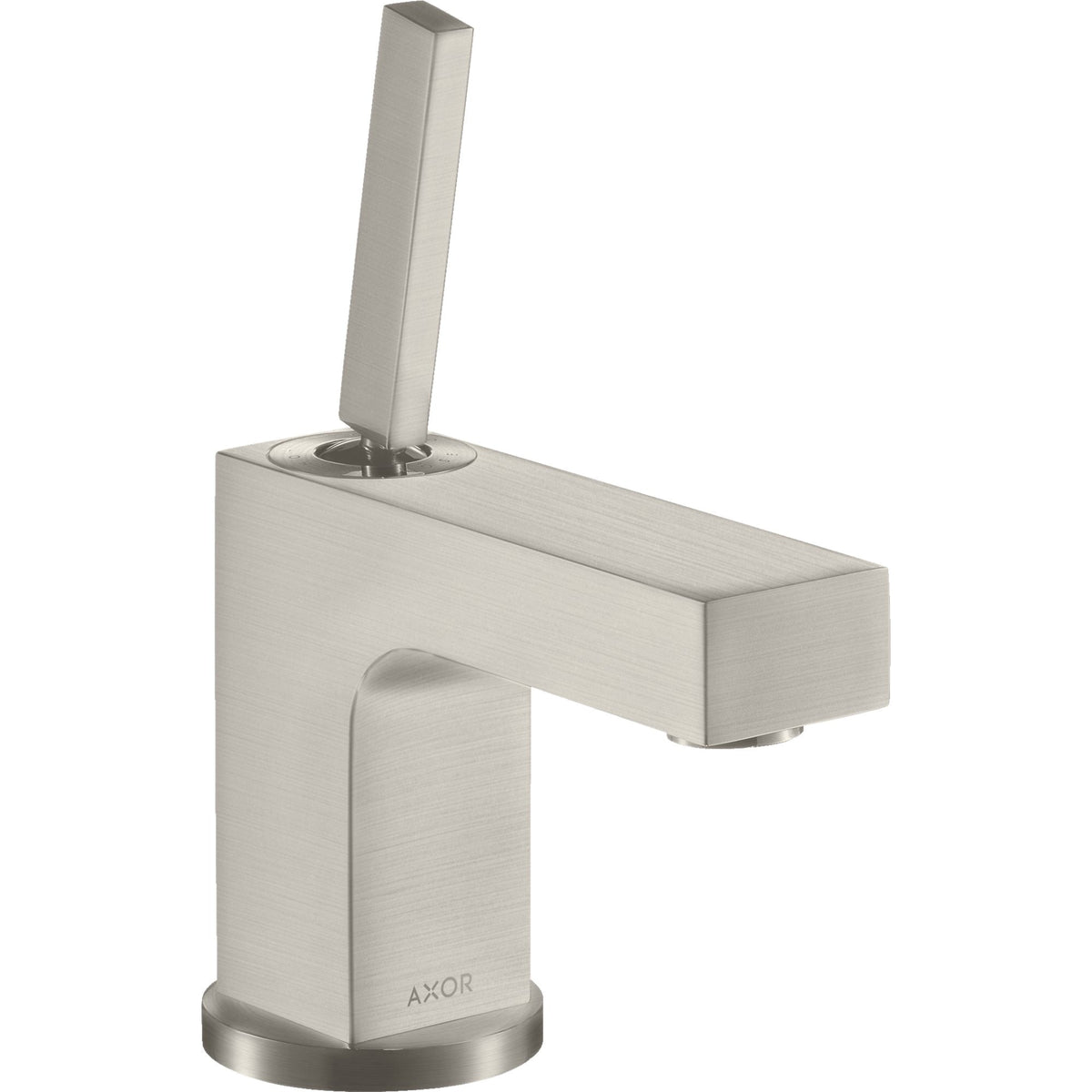 AXOR-Citterio-Single-lever-basin-mixer-80-with-pin-handle-for-hand-wash-basins-with-pop-up-waste-set-Stainless-Steel-Optic-39015800