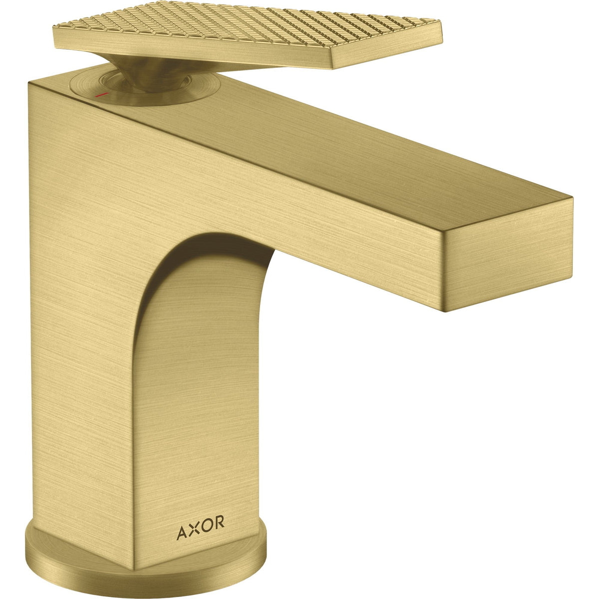 AXOR-Citterio-Single-lever-basin-mixer-90-with-lever-handle-for-hand-wash-basins-with-pop-up-waste-set-rhombic-cut-Brushed-Brass-39001950
