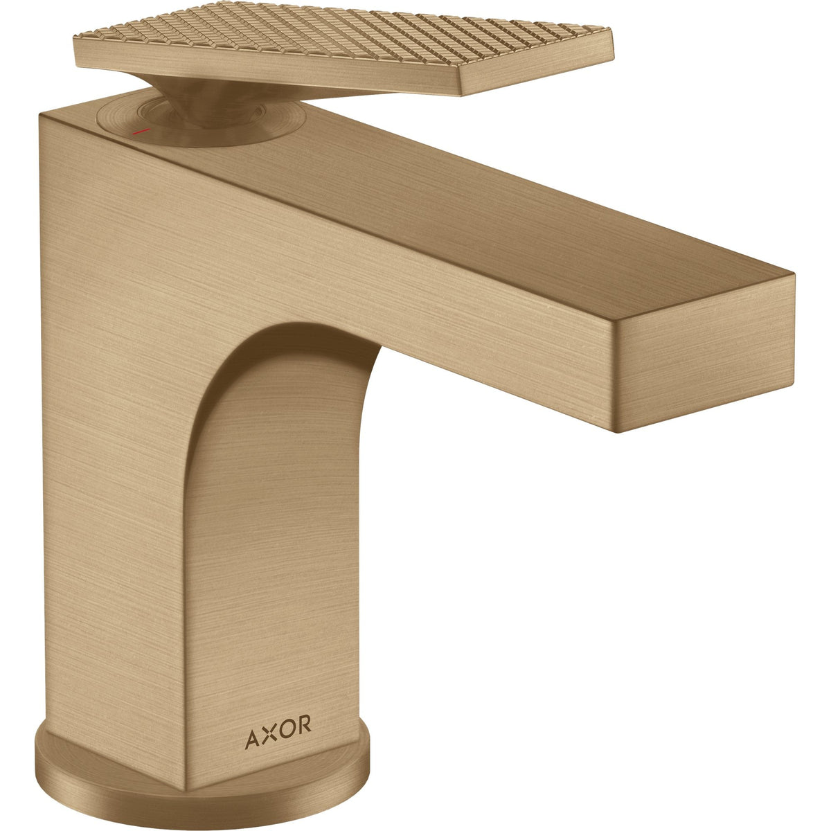 AXOR-Citterio-Single-lever-basin-mixer-90-with-lever-handle-for-hand-wash-basins-with-pop-up-waste-set-rhombic-cut-Brushed-Bronze-39001140