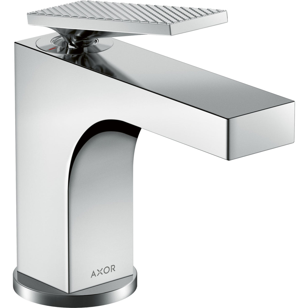AXOR-Citterio-Single-lever-basin-mixer-90-with-lever-handle-for-hand-wash-basins-with-pop-up-waste-set-rhombic-cut-Chrome-39001000