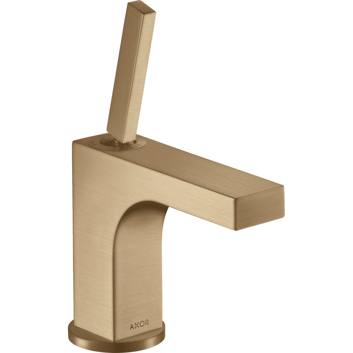 AXOR-Citterio-Single-lever-basin-mixer-90-with-pin-handle-for-hand-wash-basins-with-pop-up-waste-set-Brushed-Bronze-39035140