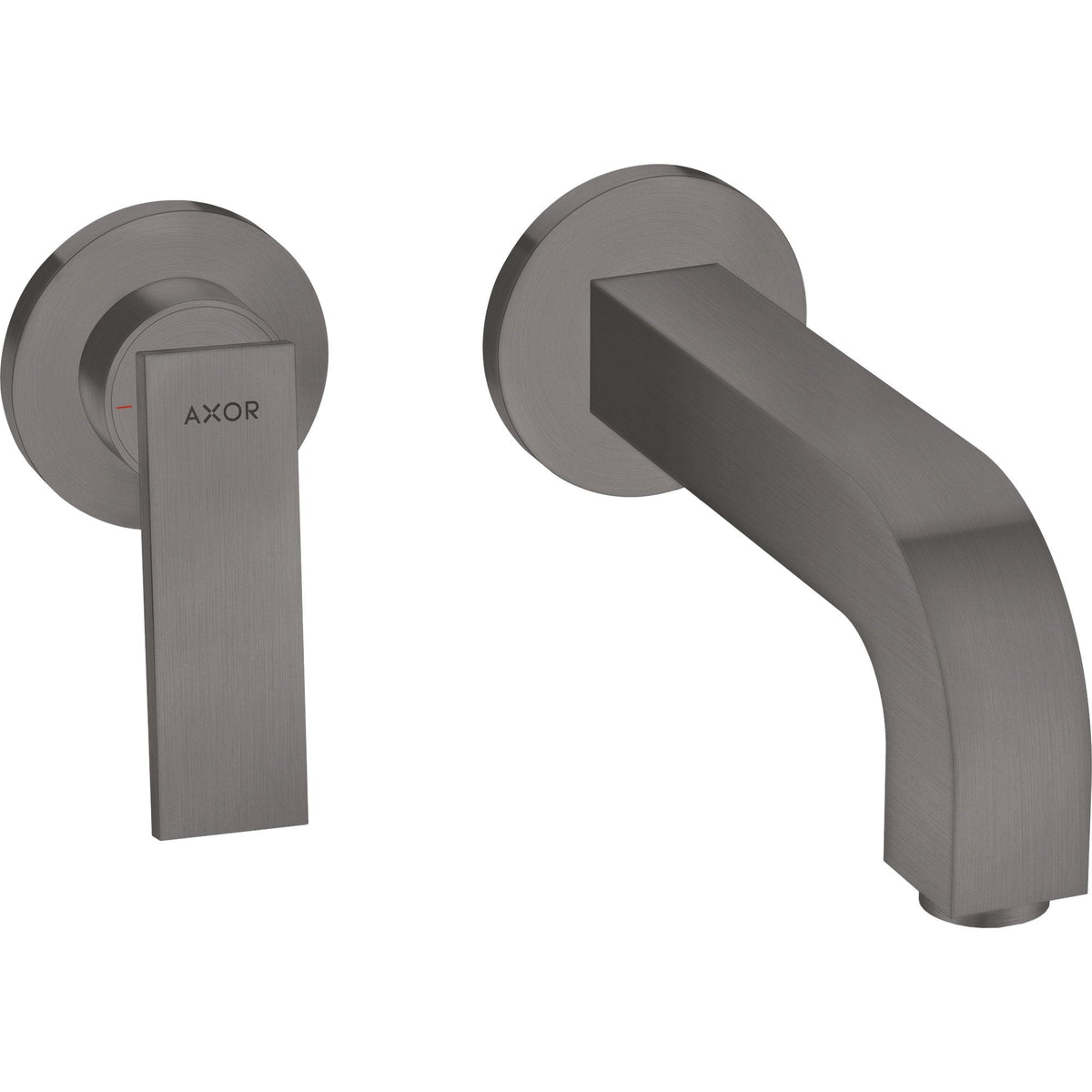 AXOR-Citterio-Single-lever-basin-mixer-for-concealed-installation-wall-mounted-with-lever-handle-spout-220-mm-and-escutcheons-Brushed-Black-Chrome-39121340