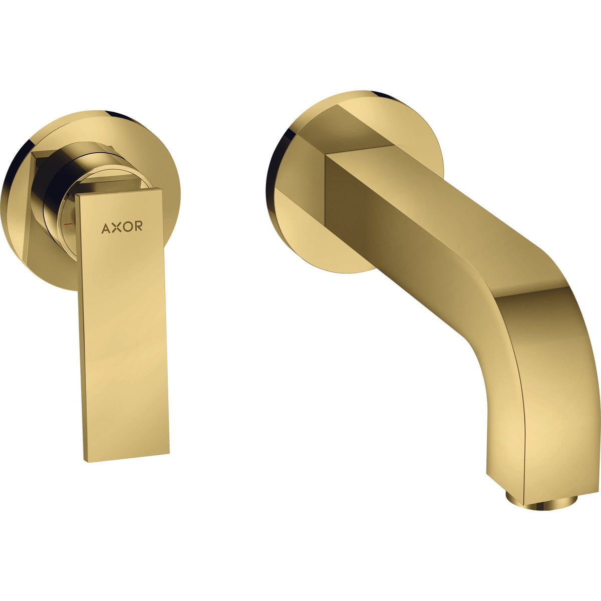 AXOR-Citterio-Single-lever-basin-mixer-for-concealed-installation-wall-mounted-with-lever-handle-spout-220-mm-and-escutcheons-Polished-Gold-Optic-39121990